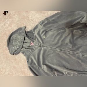 light purple juicy couture zip up jacket size xs ( large in girls )